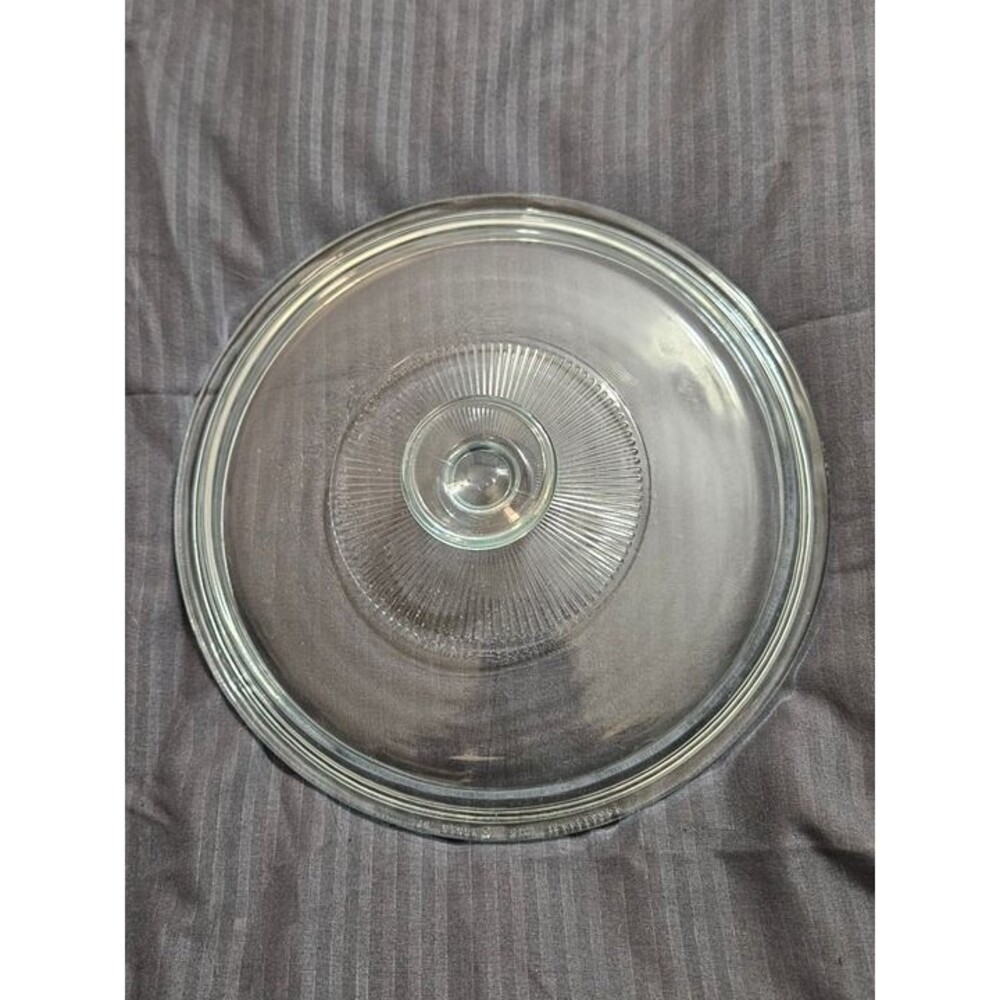 Vintage Pyrex Replacement Lid Pyrex G1C Aqua tint 8.75" Diameter EUC